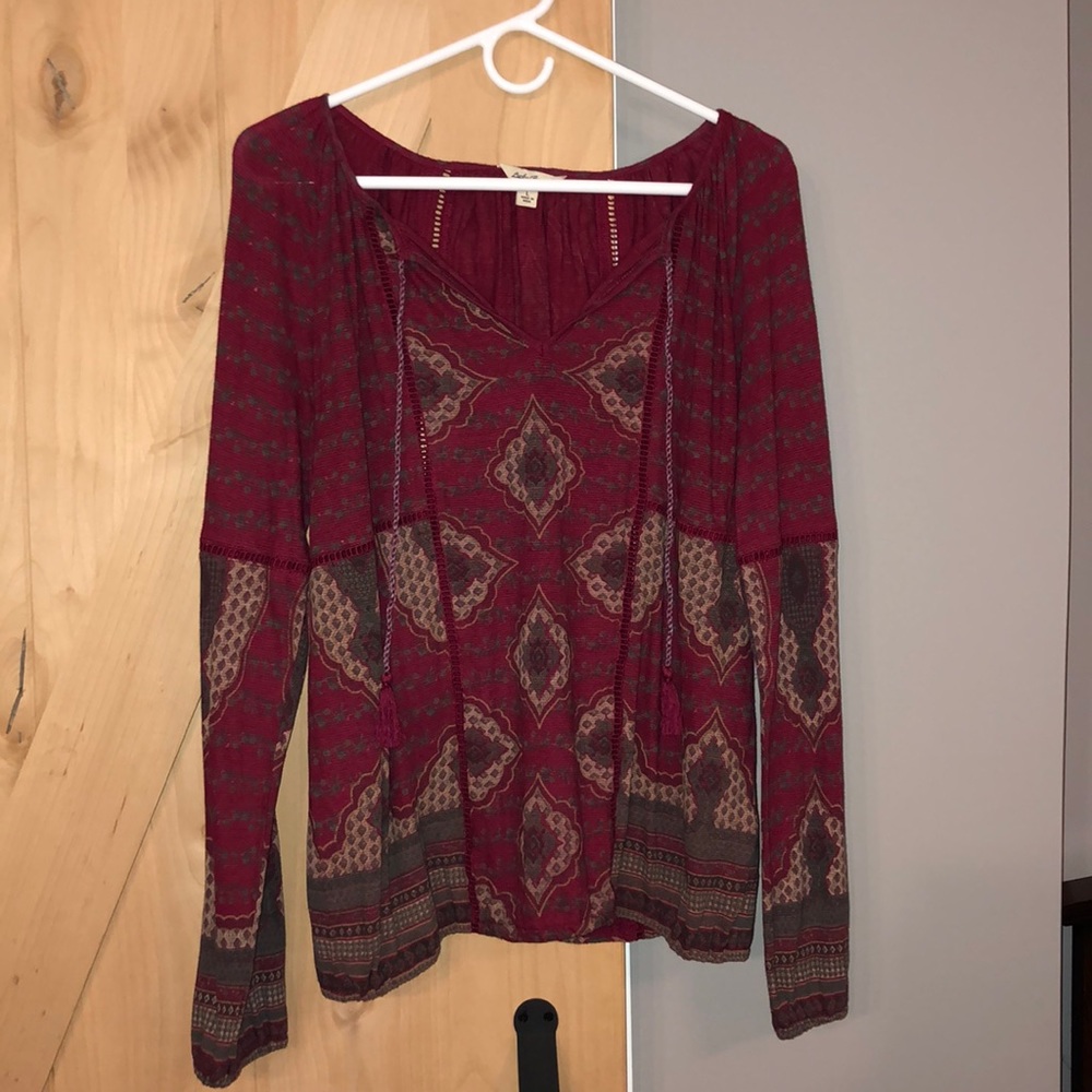 Lucky Brand Tassel Shirt